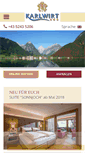 Mobile Screenshot of hotelkarlwirt.at