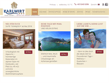 Tablet Screenshot of hotelkarlwirt.at